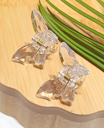 Monalisa Home 2 Li 4.5 cm  Renkli Lüks Kelebek Toka