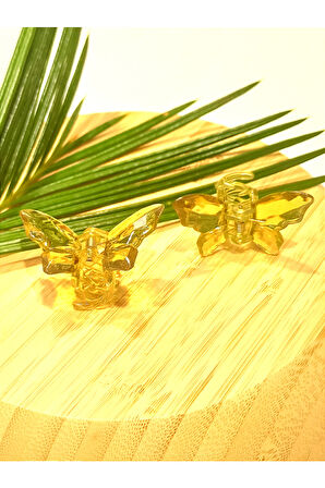 Monalisa Home 2 Li 4.5 cm  Renkli Lüks Kelebek Toka