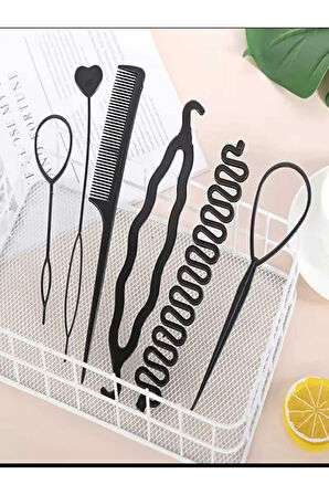 Monalisa Home Gösterişli Siyah Renk Saç Şekillendirici Set