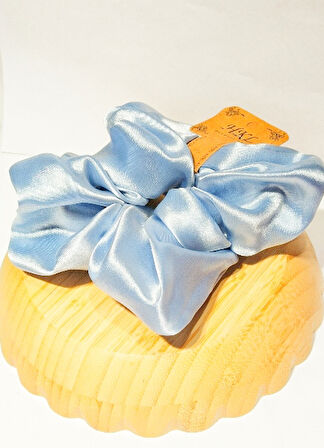 Monalisa Home Gösterişli Parlak Mavi Renk Büyük Esnek  Lastik Toka