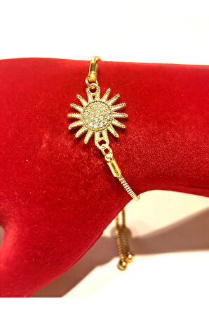 Monalisa Home Gold Renk Lüks Figürlü Gösterişli Ayarlanabilir Bileklik