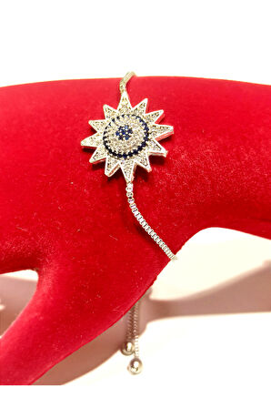 Monalisa Home Gümüş Renk Lüks Figürlü Gösterişli Ayarlanabilir Bileklik