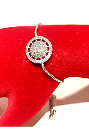 Monalisa Home Gümüş Renk Lüks Figürlü Gösterişli Ayarlanabilir Bileklik