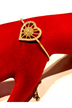 Monalisa Home Gold Renk Lüks Figürlü Gösterişli Ayarlanabilir Bileklik