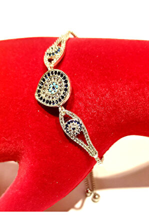 Monalisa Home Gümüş Renk Lüks Figürlü Gösterişli Ayarlanabilir Bileklik