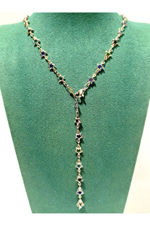 Monalisa Home  Lüks Figürlü Gösterişli Renkli Taşlı Y Kolye