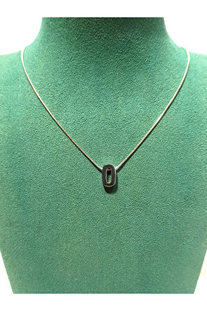 Monalisa Home Gümüş Renk Lüks Figürlü Gösterişli  ''O'' Harfi Kolye