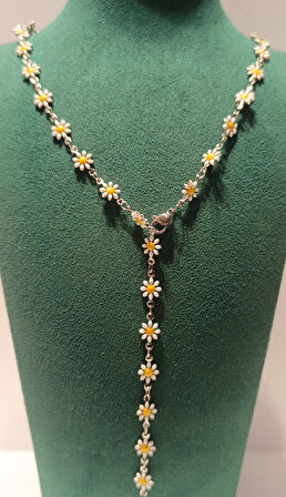 Monalisa Home Renkli Lüks Figürlü Gösterişli   Çelik Y Kolye