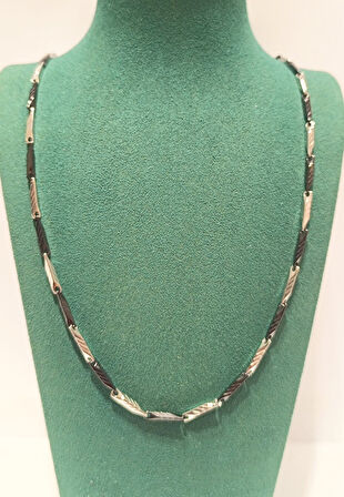 Monalisa Home Lüks Gösterişli Parlak Zincir Çelik Erkek Kolye