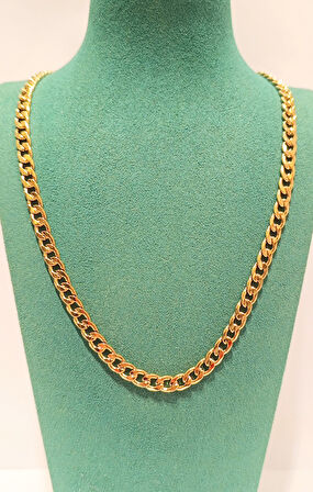 Monalisa Home Lüks Gösterişli Parlak Zincir Çelik Erkek Kolye