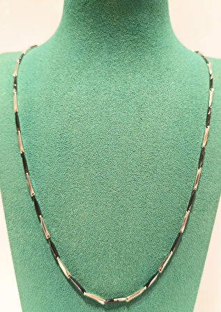 Monalisa Home Lüks Gösterişli Parlak Zincir Çelik Erkek Kolye