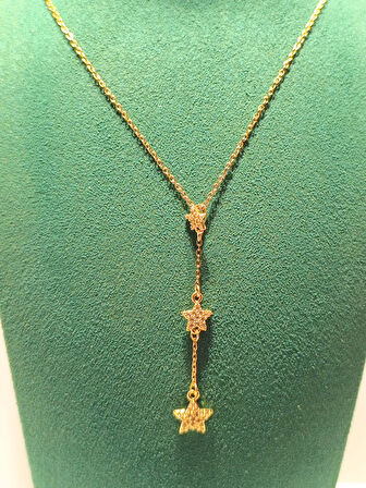 Monalisa Home Gold Renk Lüks Gösterişli Figürlü Çelik Kolye