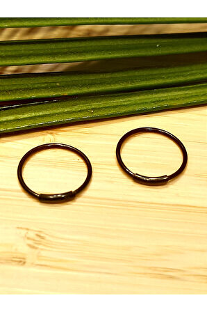 Monalisa Home Çelik Siyah Figürlü Unisex Küpe