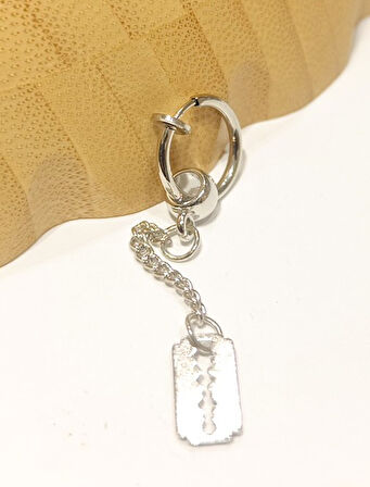 Monalisa Home Çelik Gümüş Renk Figürlü Unisex Küpe