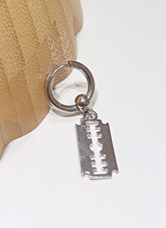 Monalisa Home Çelik Gümüş Renk Figürlü Unisex Küpe