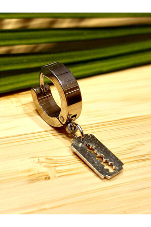 Monalisa Home Çelik Gümüş Renk Figürlü Unisex Küpe