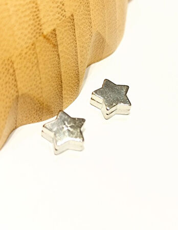 Monalisa Home Çelik Gümüş Renk Figürlü Unisex Küpe