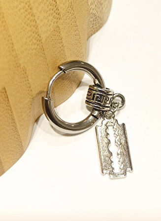 Monalisa Home Çelik Gümüş Renk Figürlü Unisex Küpe