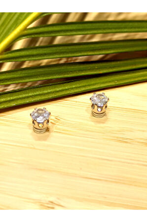 Monalisa Home Pırlanta  Mıknatıslı  (Delik olmayan Kulaklar İçin)  Unisex Çelik Küpe