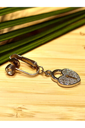 Monalisa Home Gümüş Renk Taşlı (Delik olmayan Göbek İçin) Göbek Pirsıng