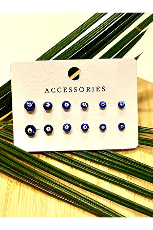 Monalisa Home Çoklu Renkli Nazar Boncuk  Küpe