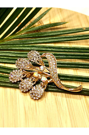 Monalisa Home Renkli Sarı Renk Broş