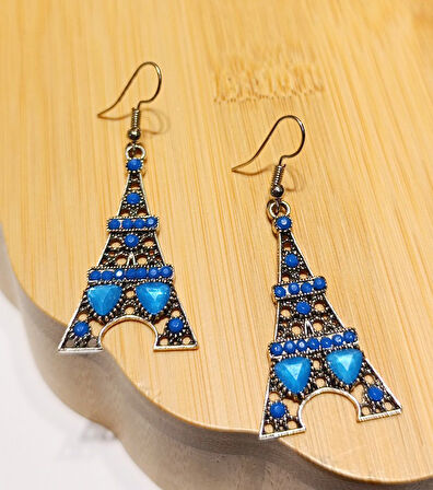 Monalisa Home Lüks Renkli Figürlü Otantik Küpe