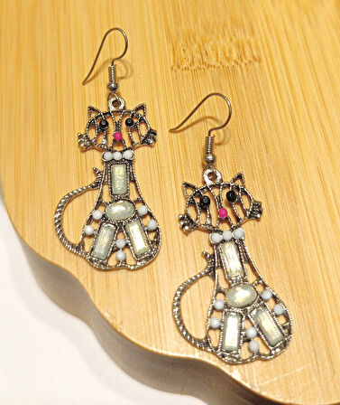 Monalisa Home Lüks Renkli Figürlü Otantik Küpe