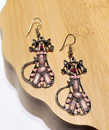 Monalisa Home Lüks Renkli Figürlü Otantik Küpe