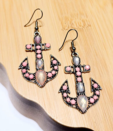 Monalisa Home Lüks Renkli Figürlü Otantik Küpe