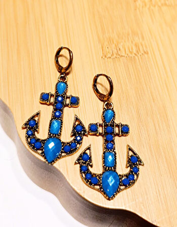 Monalisa Home Lüks Renkli Figürlü Otantik Küpe