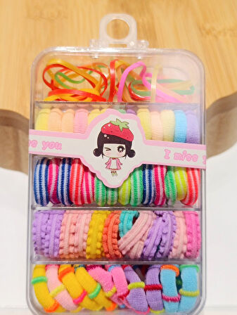 Monalisa Home Lüks Soft Renkler Çoklu Lastik Toka