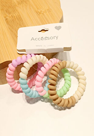 Monalisa Home Lüks Renkli  4 lü Lastik Toka