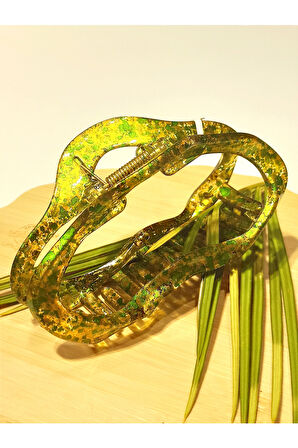 Monalisa Home 11 cm Lüks Gösterişli  Parlak Renkli Kıstırma Toka