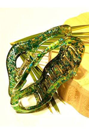 Monalisa Home 11 cm Lüks Gösterişli  Parlak Renkli Kıstırma Toka