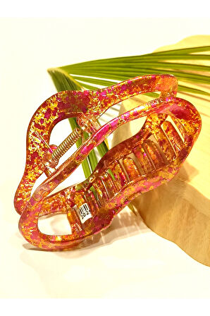 Monalisa Home 11 cm Lüks Gösterişli  Parlak Renkli Kıstırma Toka