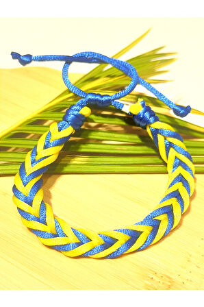 Monalisa Home İpli Sarı Lacivert Bileklik