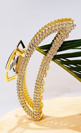 Monalisa Home 11 cm Lüks Gösterişli Renkli Metal Kıstırma Toka