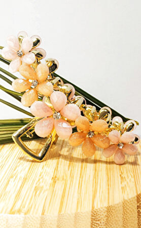 Monalisa Home 10 cm Lüks Gösterişli Renkli Metal Kıstırma Toka