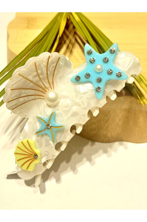 Monalisa Home 10 cm Lüks Gösterişli Renkli  Kıstırma Toka