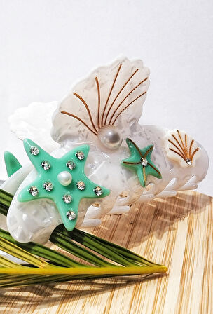 Monalisa Home 10 cm Lüks Gösterişli Renkli  Kıstırma Toka