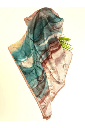 Monalisa Home Lüks Figürlü Gösterişli Dökümlü Eşarp