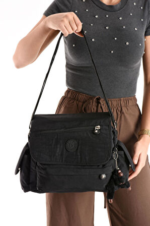 Monalisa Home  Lüks Figürlü Gösterişli  Bol Bölmeli Çapraz Çanta