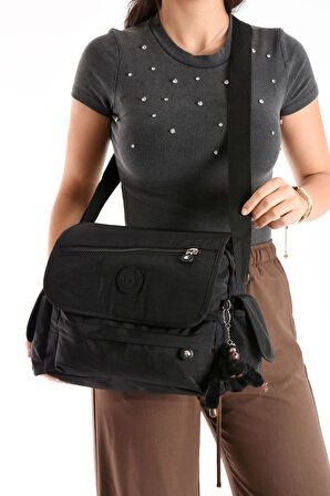 Monalisa Home  Lüks Figürlü Gösterişli  Bol Bölmeli Çapraz Çanta