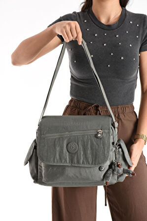 Monalisa Home  Lüks Figürlü Gösterişli  Bol Bölmeli Çapraz Çanta