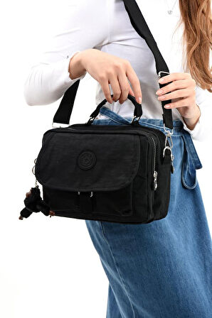 Monalisa Home  Lüks Figürlü Gösterişli  Bol Bölmeli Çapraz Çanta