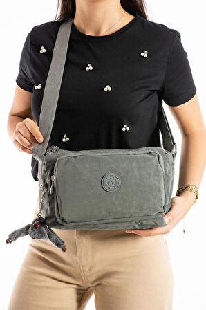 Monalisa Home  Lüks Figürlü Gösterişli  Bol Bölmeli Çapraz Çanta