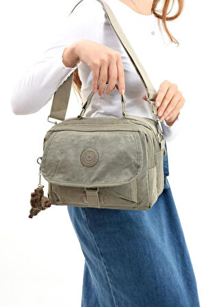 Monalisa Home  Lüks Figürlü Gösterişli  Bol Bölmeli Çapraz Çanta