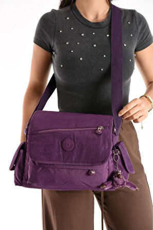 Monalisa Home  Lüks Figürlü Gösterişli  Bol Bölmeli Çapraz Çanta