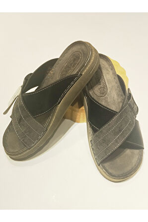 Monalisa Home 42 Numara Siyah Renkli Figürlü Gösterişli Terlik